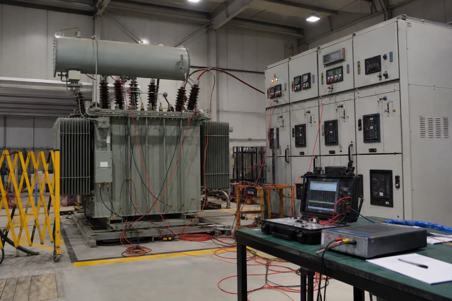 Electrical testing and switchgear panel work at Trafo Engineering