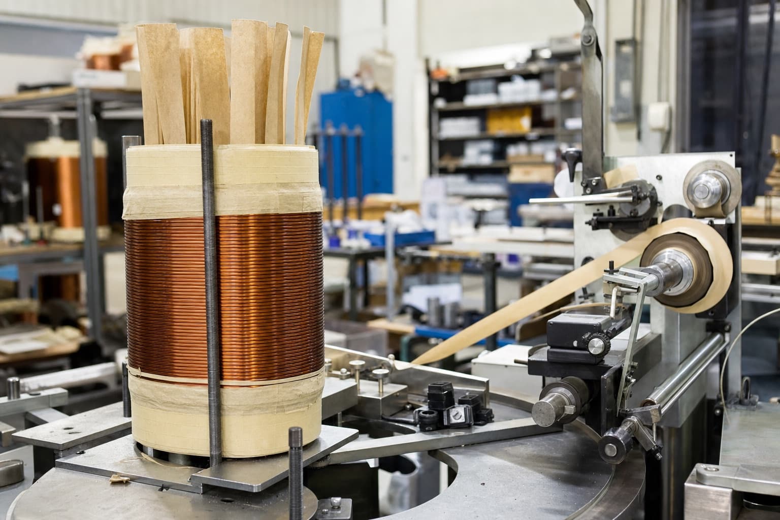 Transformer winding and paper insulation preparation at Trafo Engineering